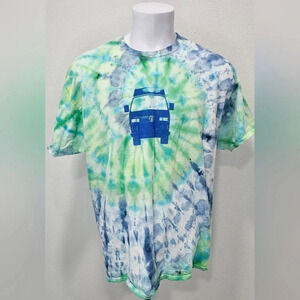 Fruit Of The Loom Men's Hippie Van Tye Dye Short Sleeve Shirt Size 2XL NWOT